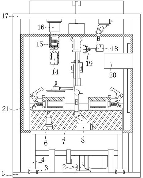 Machining equipment with buckle resilience detection function for double-head lifting hook