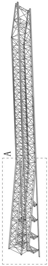Supporting system for rapid pushing of spatial double-fold-line steel truss girder