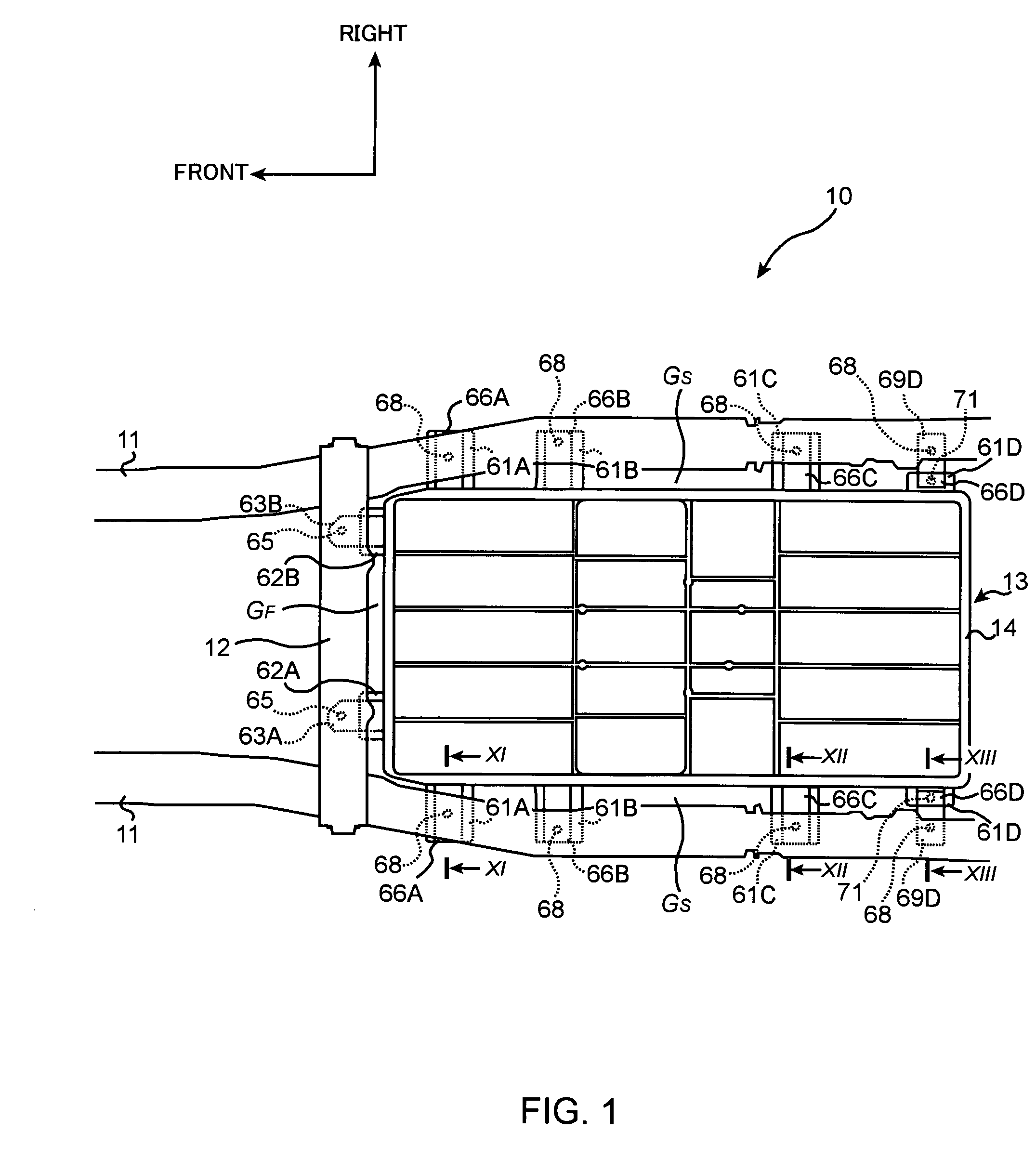 Structure for mounting batteries onto electric vehicles