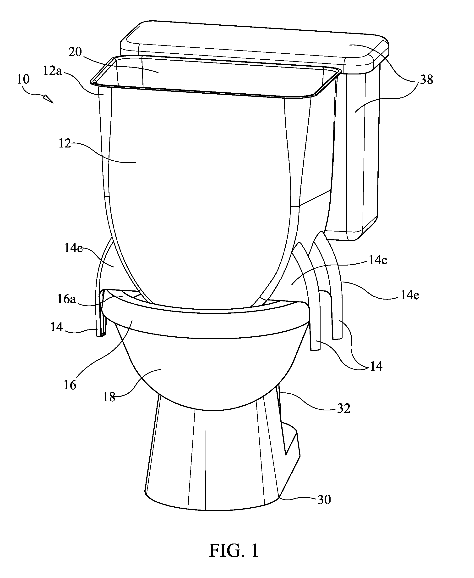 Combination rinsing tub for toilet and trash receptacle