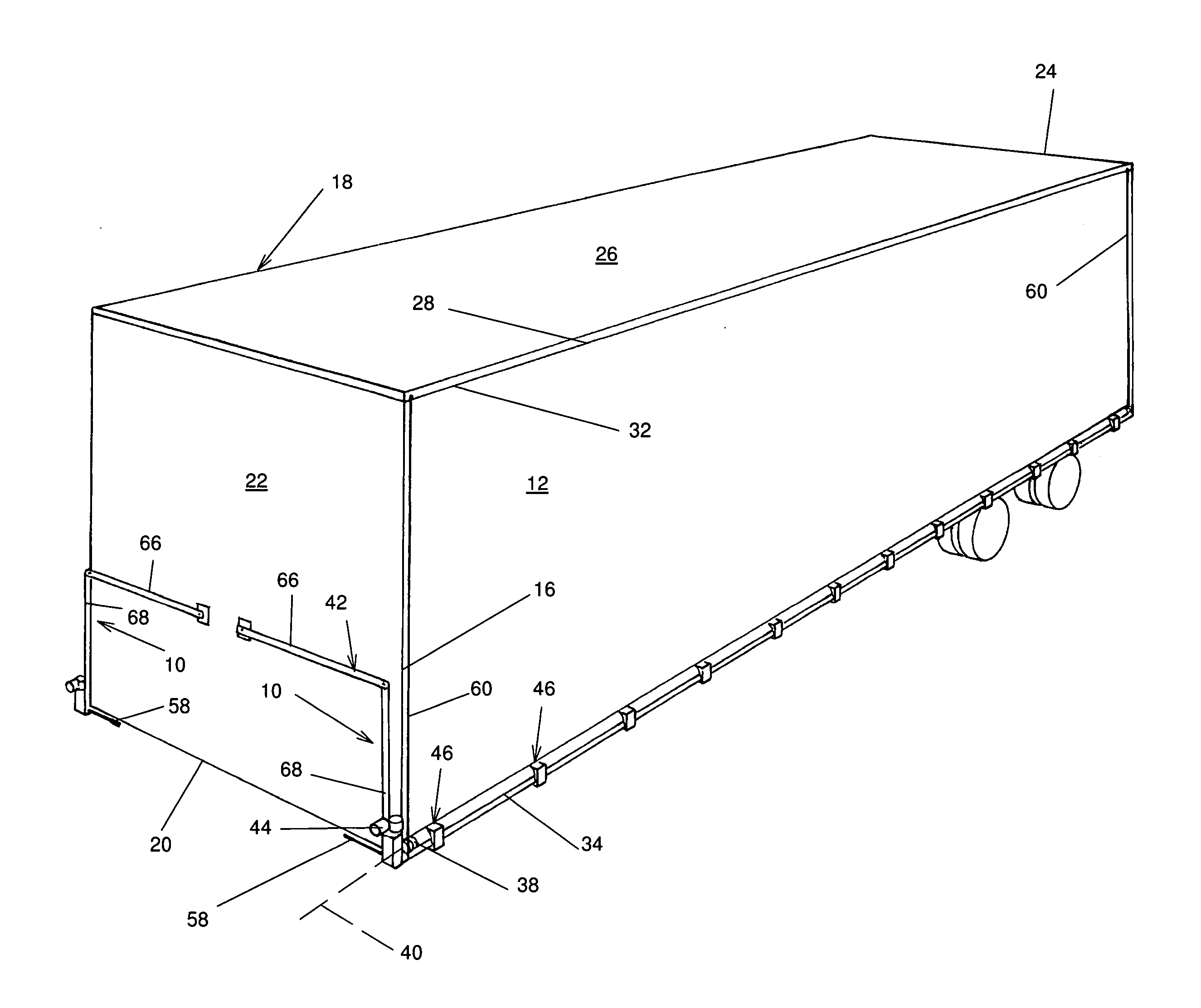 Device and method for manipulating a tarpaulin