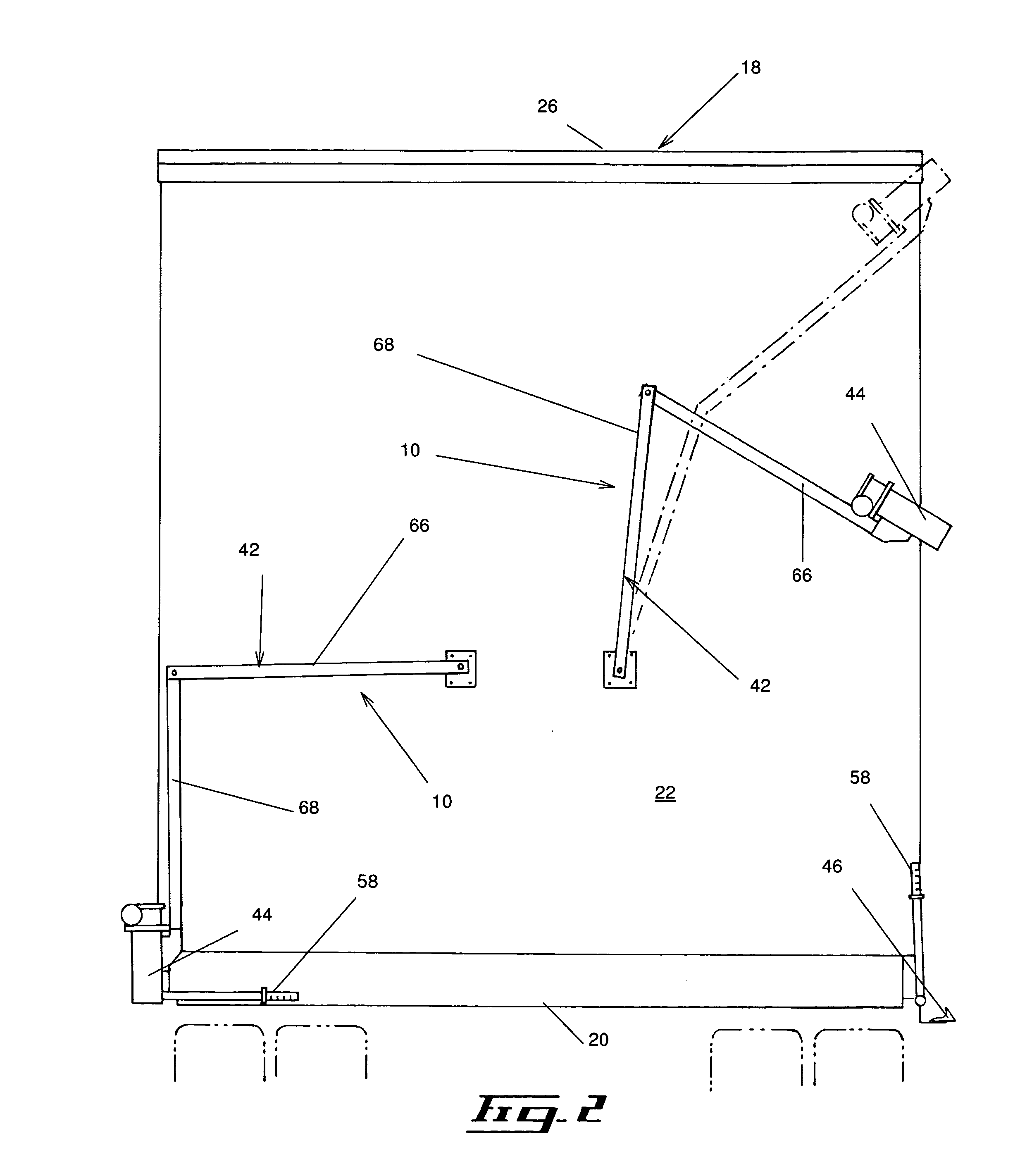 Device and method for manipulating a tarpaulin