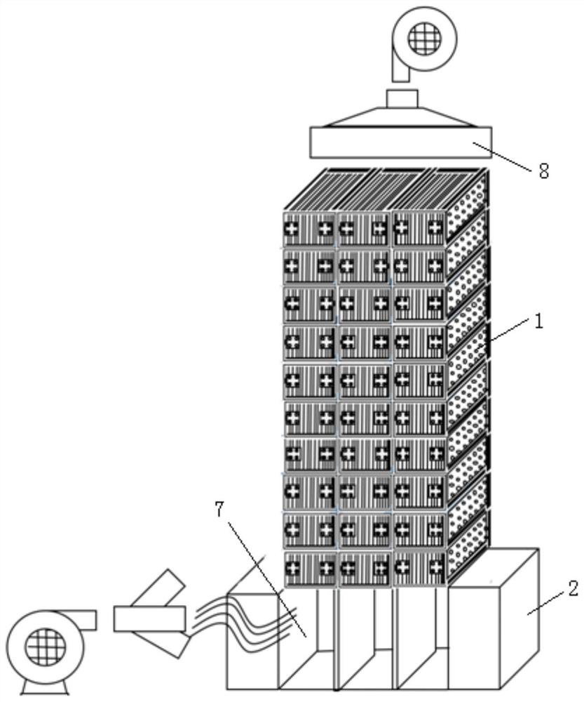 An ultra-high-power superconducting energy-transfer resistor matrix based on air-cooled heat dissipation