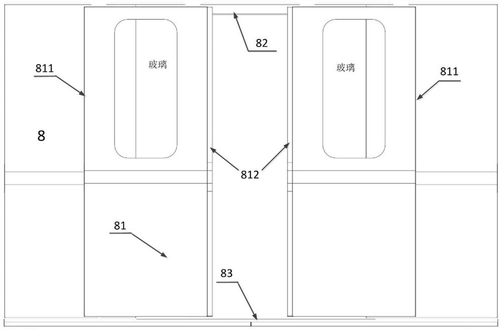 Machine vision-based foreign object monitoring device between rail transit platform doors and trains