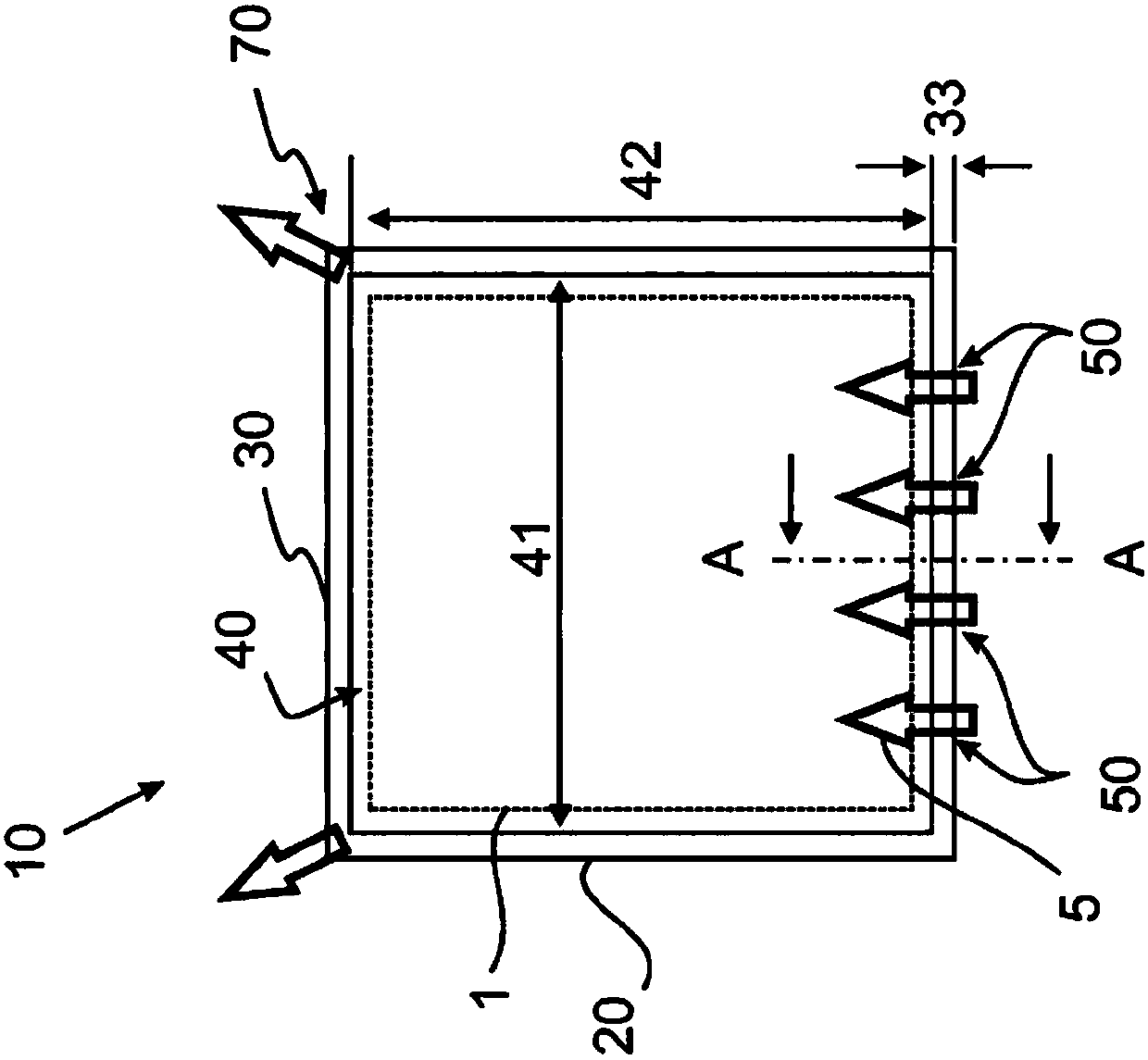 Housing arrangement for at least one battery cell