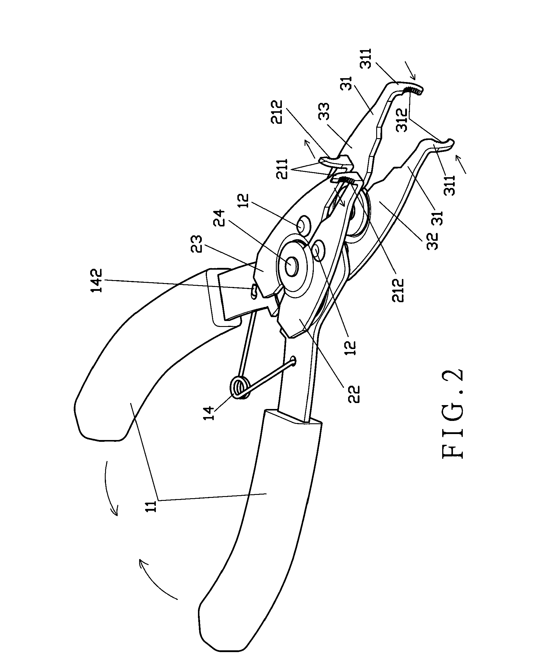 Dual-purpose pliers adapted to chain link