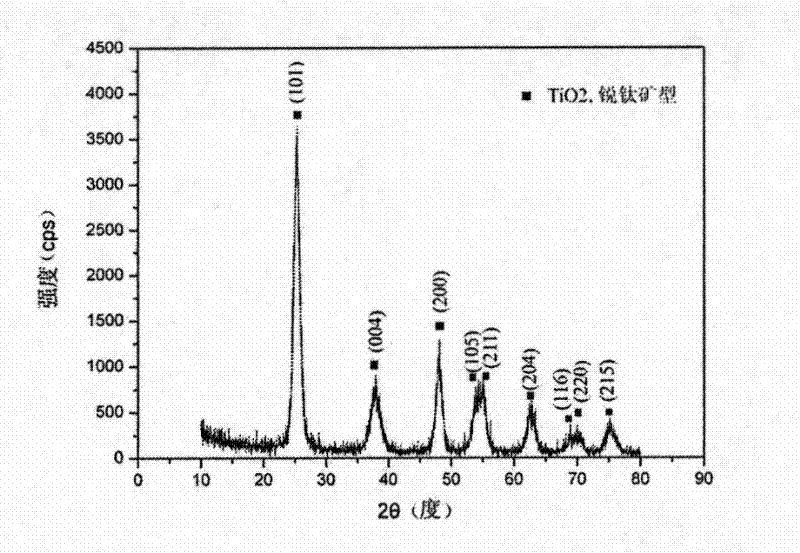 Catalyst using TiO2-coated carbon nano tube composite material as carrier and preparation method thereof