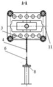 A fast wellhead docking device and its application method