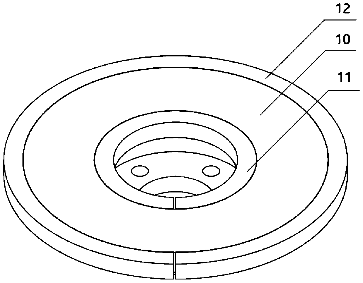 Method used for superspeed laser cladding of end face of disc type part