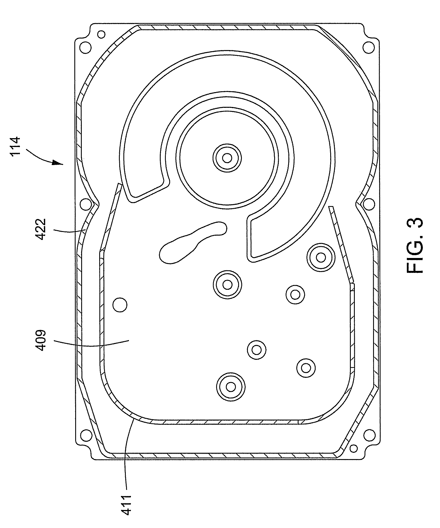 System, method, and apparatus for controlling and sealing airflow around disk drive bypass walls
