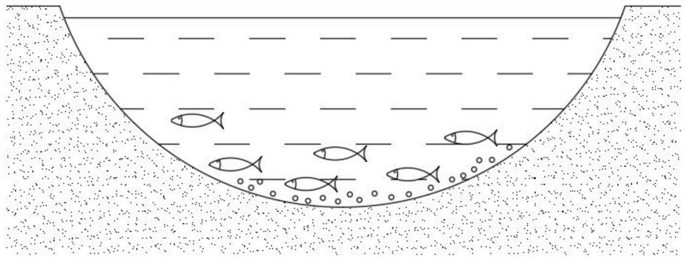 Self-floating feed type culture method for benthic fishes
