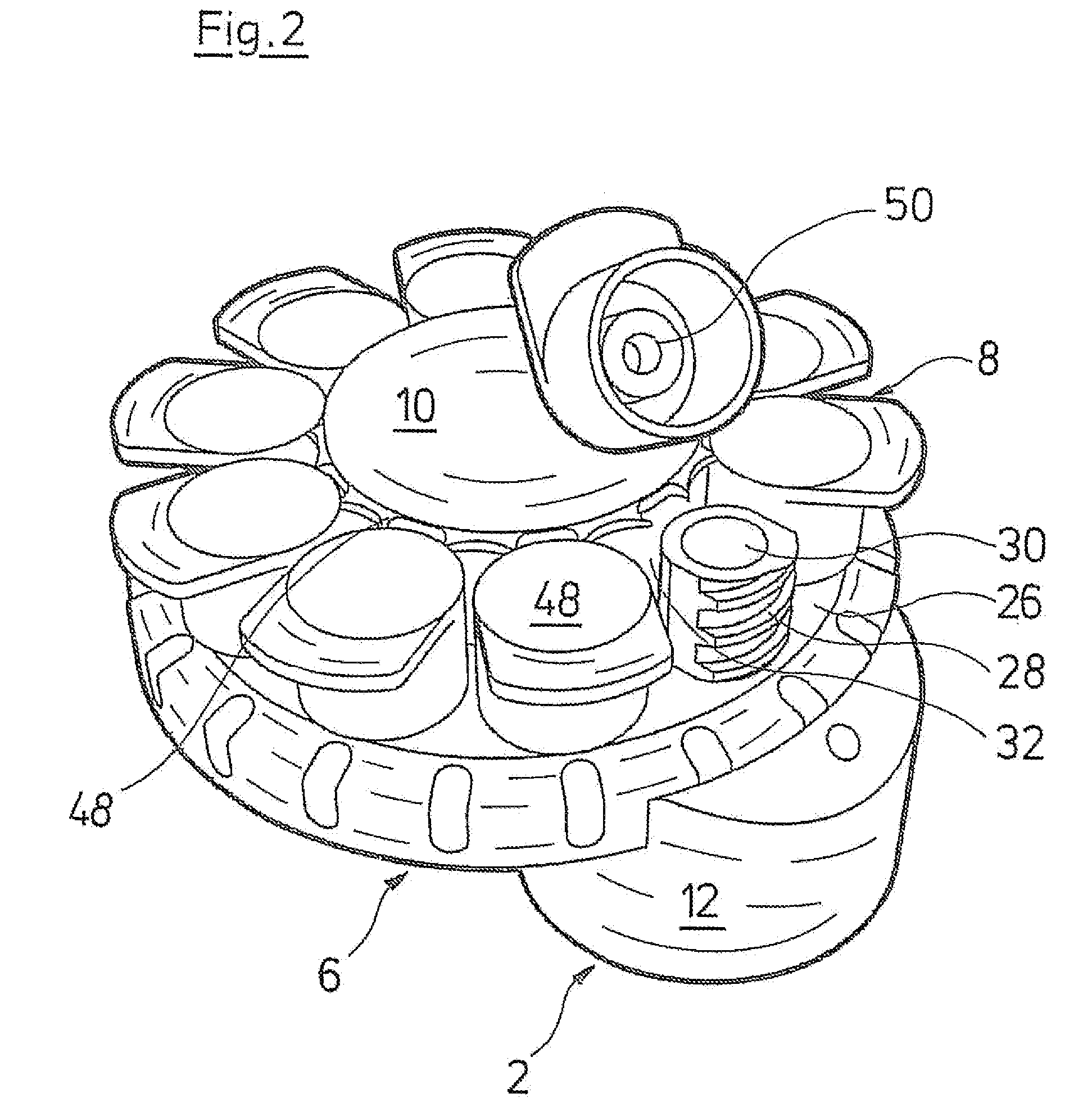 Device for the extraction of liquids