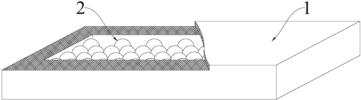 Assembling type vacuum foam wall body and preparation method thereof