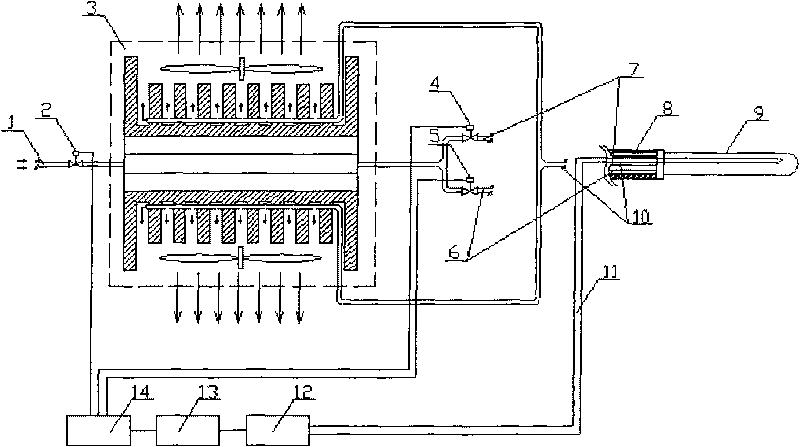 Cryoablation system with precooling device and control method thereof