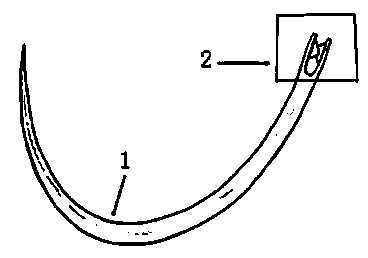 Threading-free medical suture needle