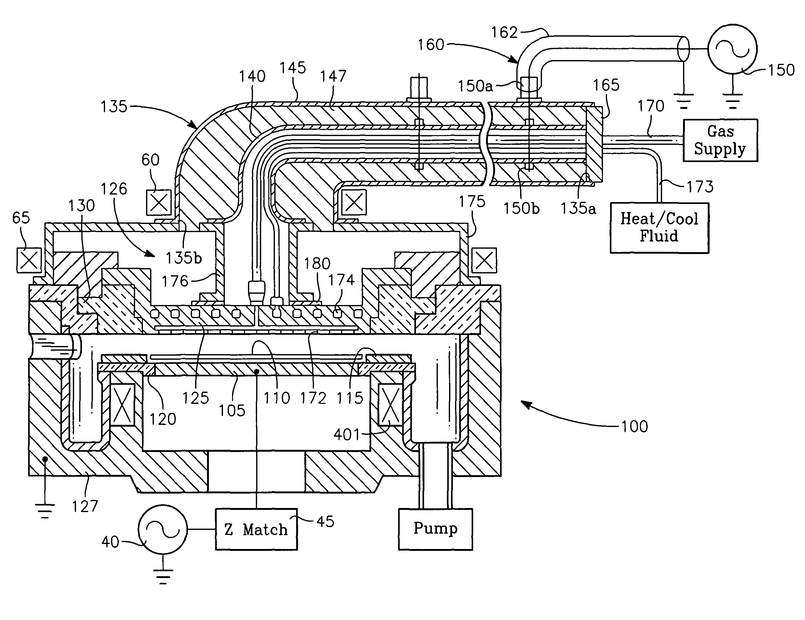 Plasma reactor with minimal D.C. coils for cusp, solenoid and mirror fields for plasma uniformity and device damage reduction