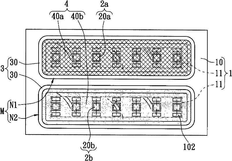 Mixed light type light emitting diode packaging structure capable of increasing color rendering and brightness