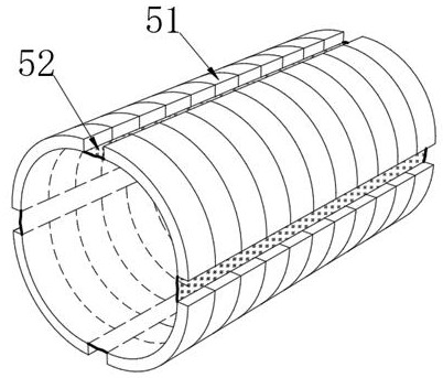 Magnetic expansion type cleaning device for variable-diameter pipeline
