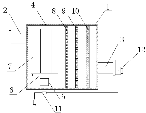 Air filtering device