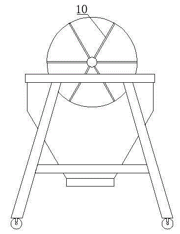Two-stage rotary screen with firm support and movable roller
