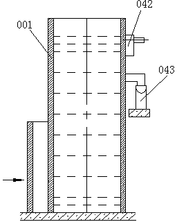 Internal inflow stepped screen board grid cleaner