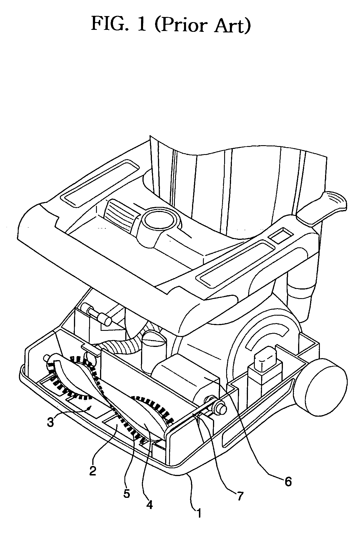 Method for determining frequency of power brush in vacuum cleaner
