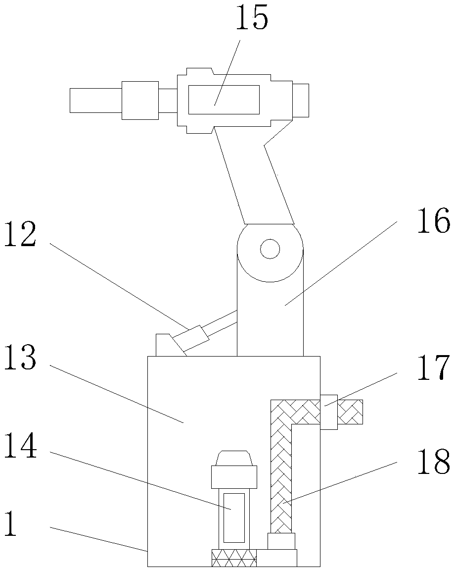 Single-beam bridge type crane having self-cleaning function