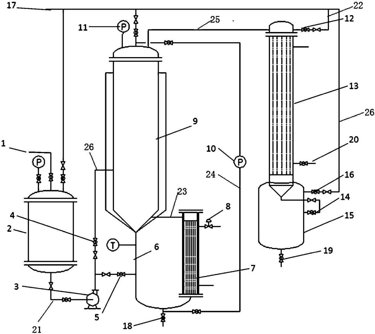 Semi-continuous automatic feed liquid evaporation device and feed liquid evaporation recovery method