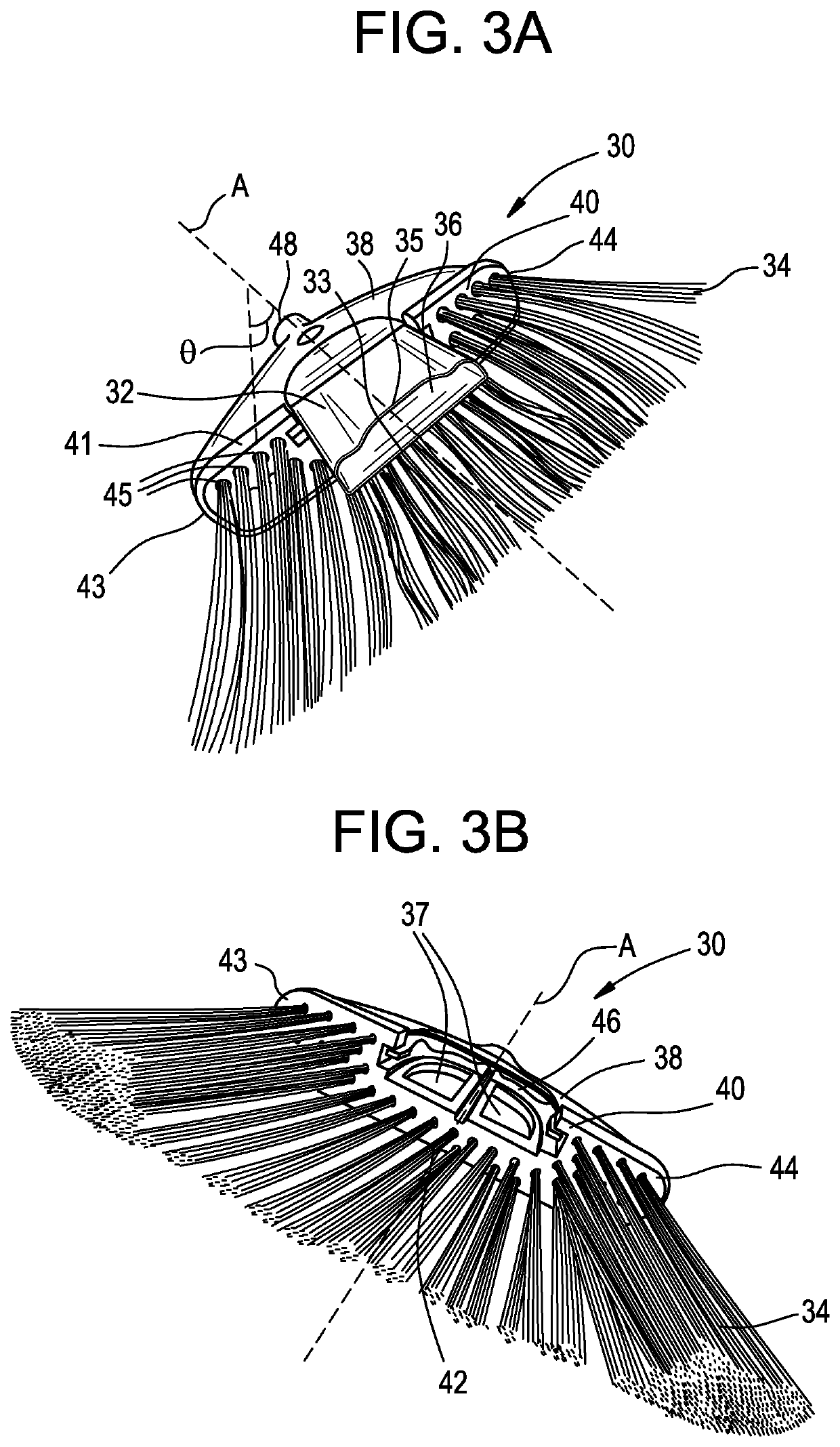 Broom with integrated suction device