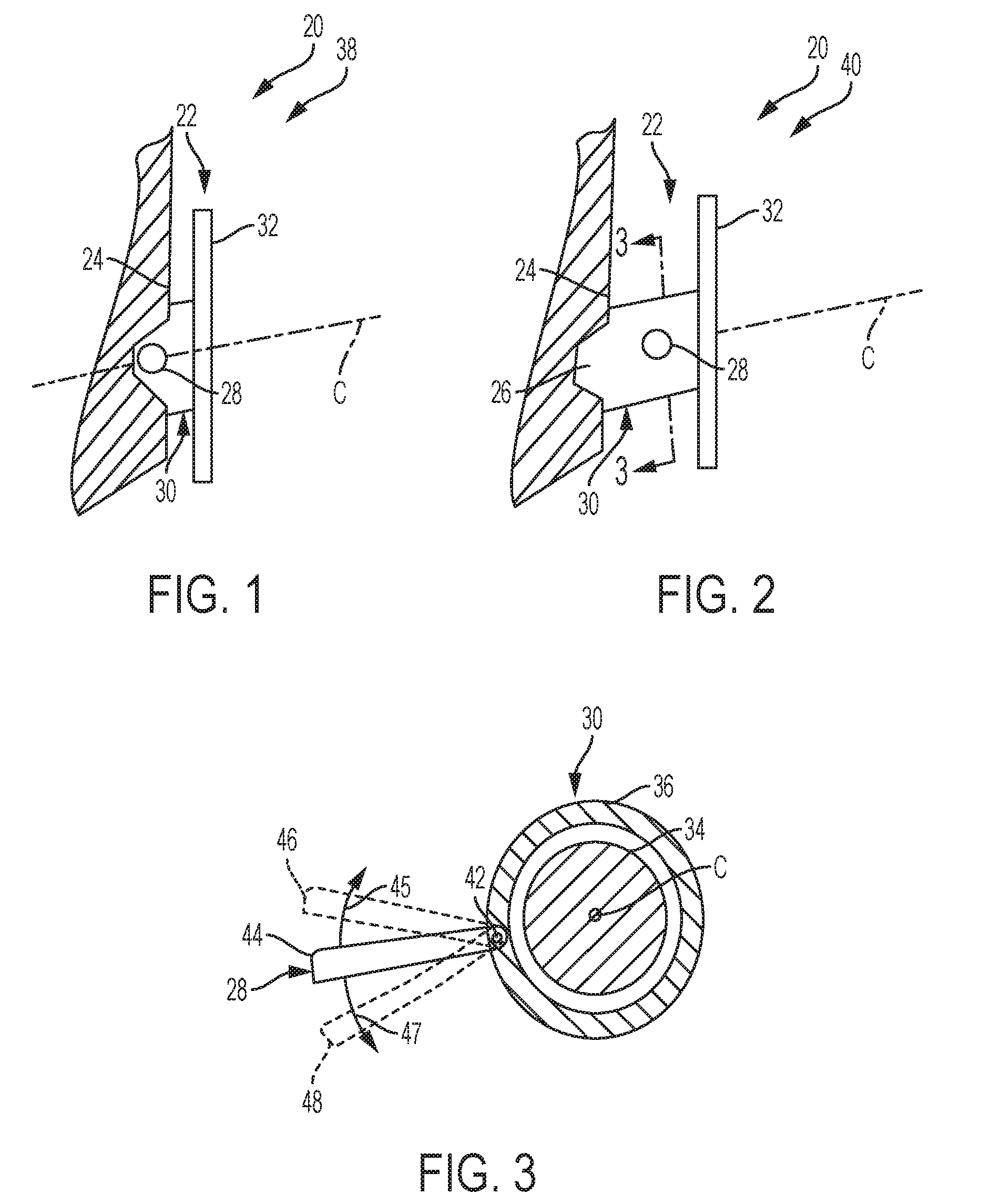 Retractable steering column with a radially projecting attachment