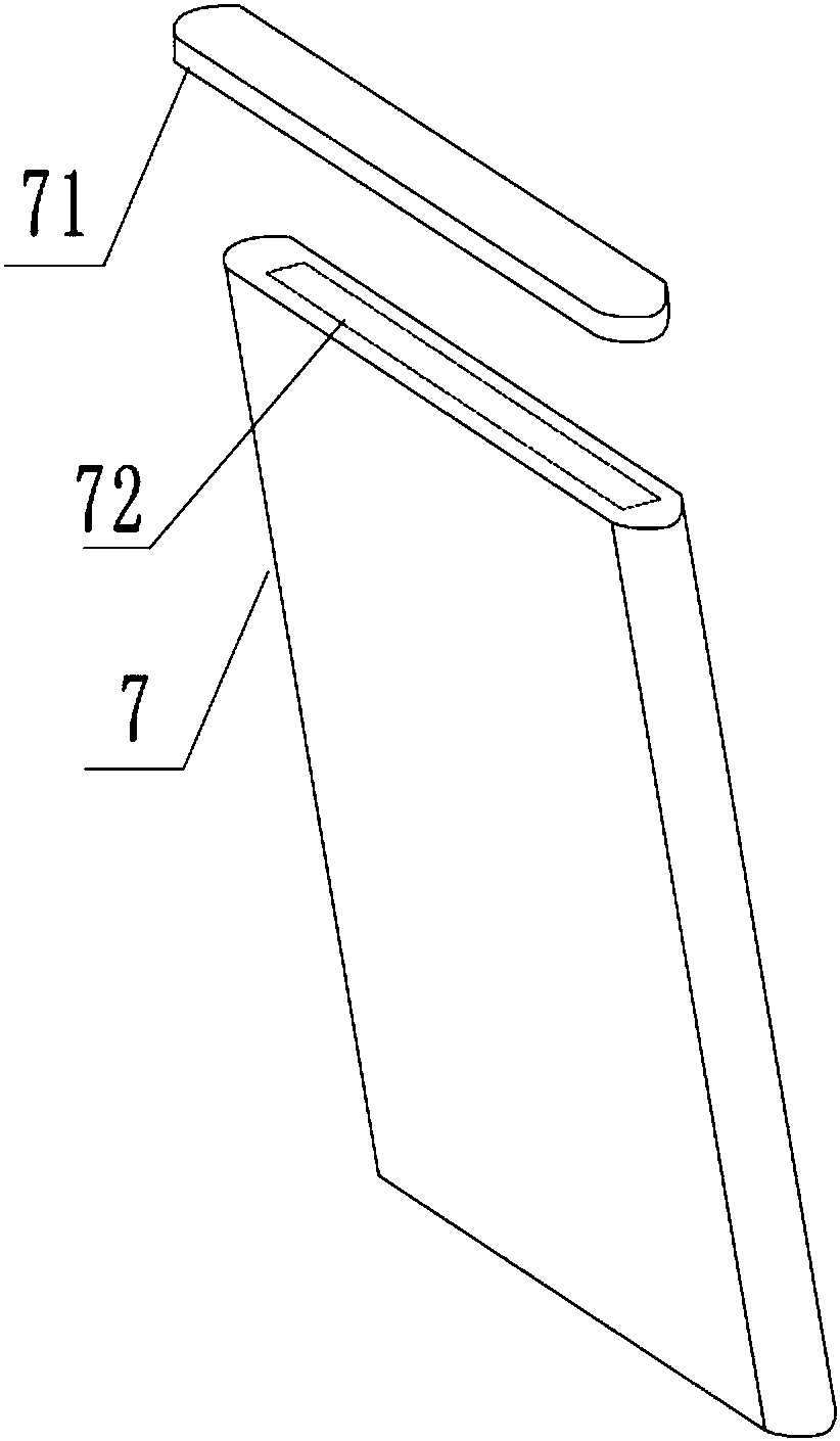 Battery tail piece pasting device