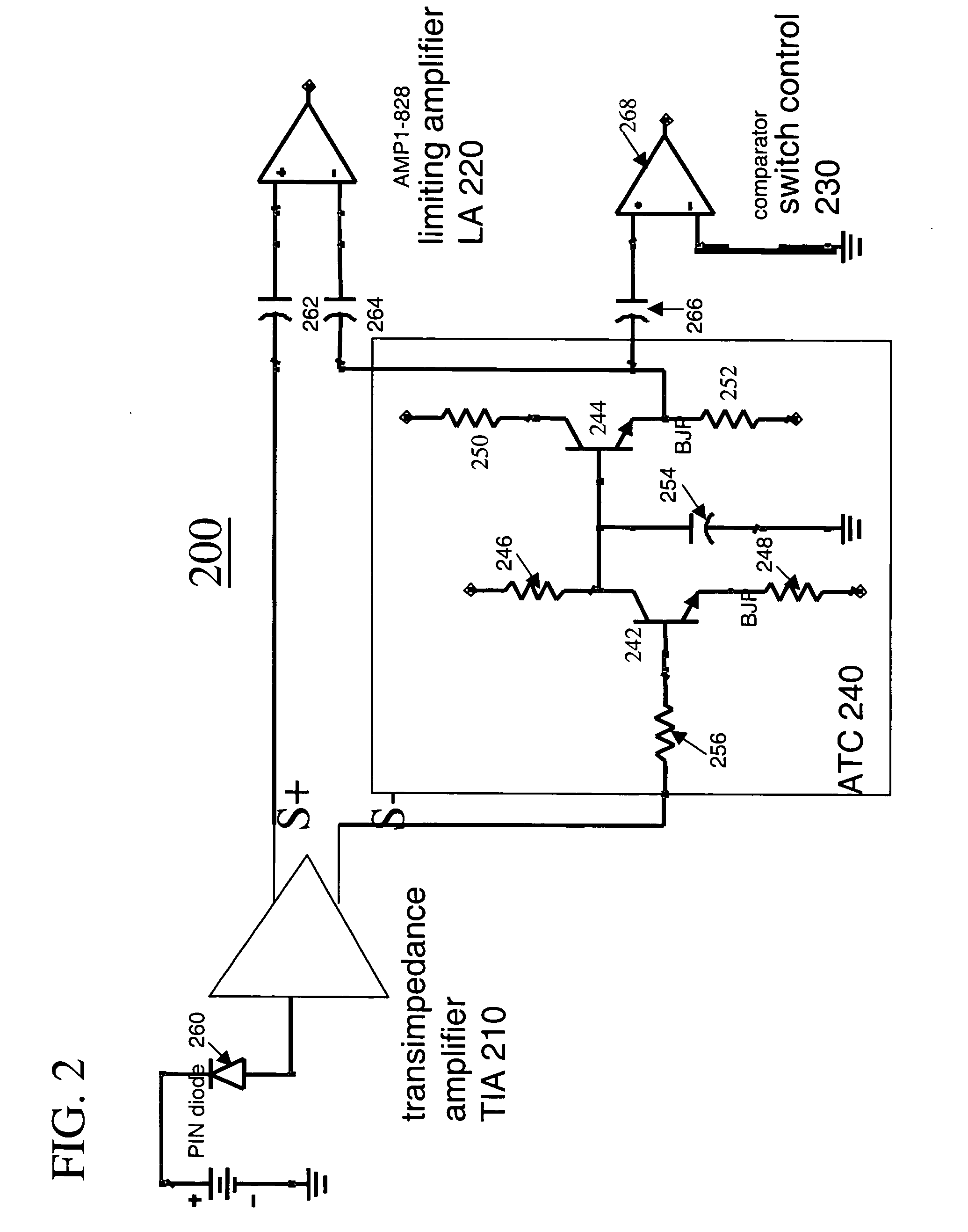 Burst mode optical receiver and system and method therefor