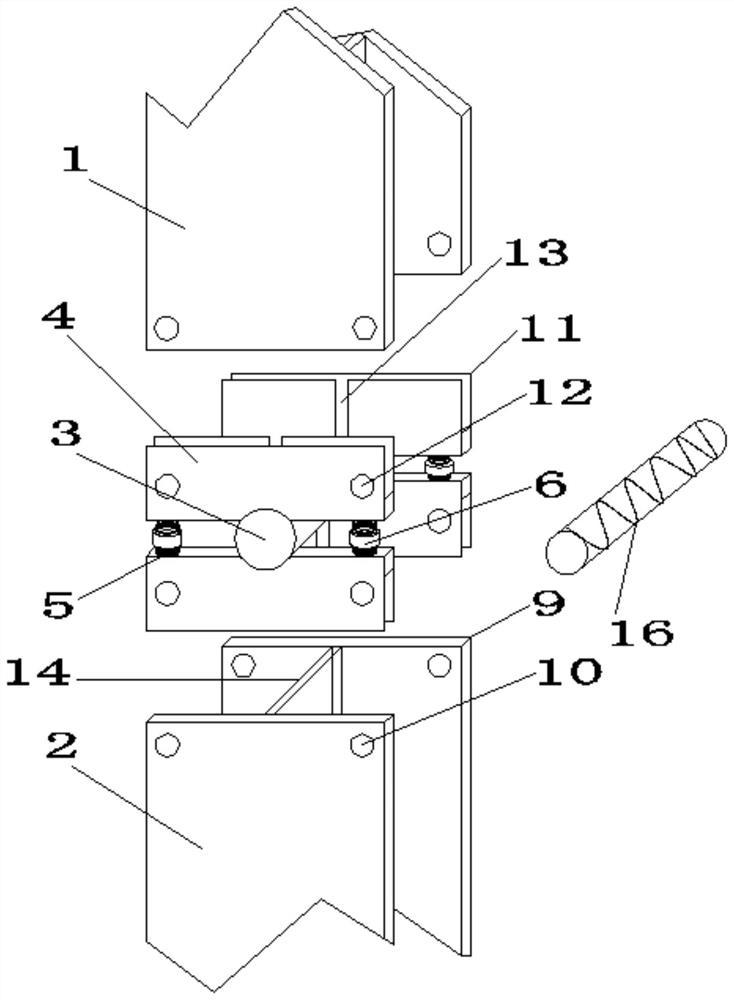 An H-shaped steel main girder connection device with adjustable balance