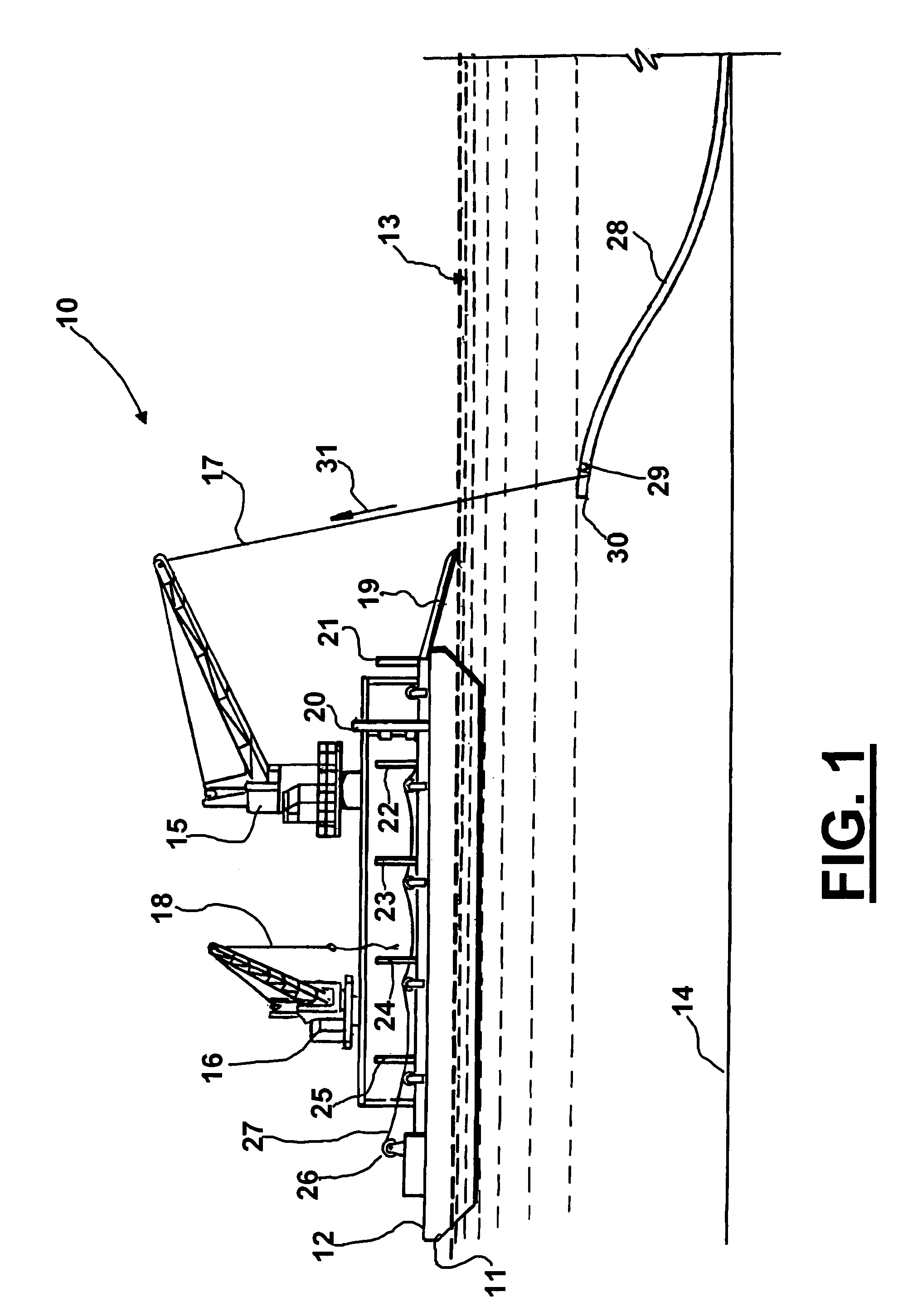Articulating band saw and method