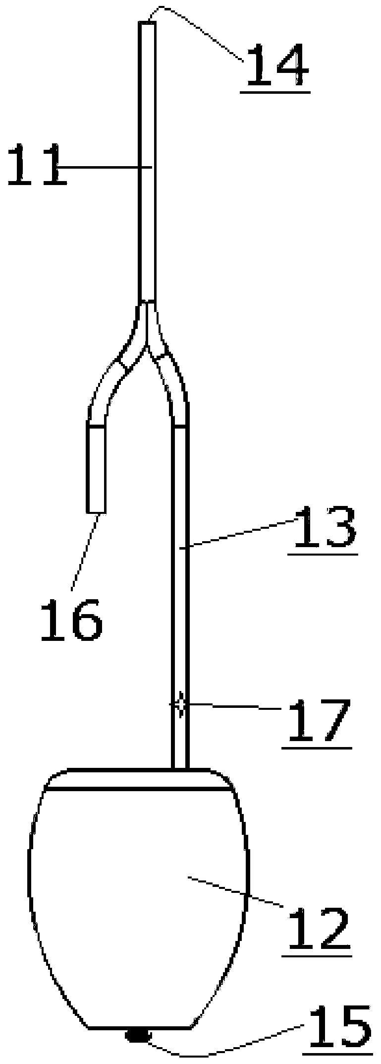 Rapid bleeding arresting device for field first aid and use method