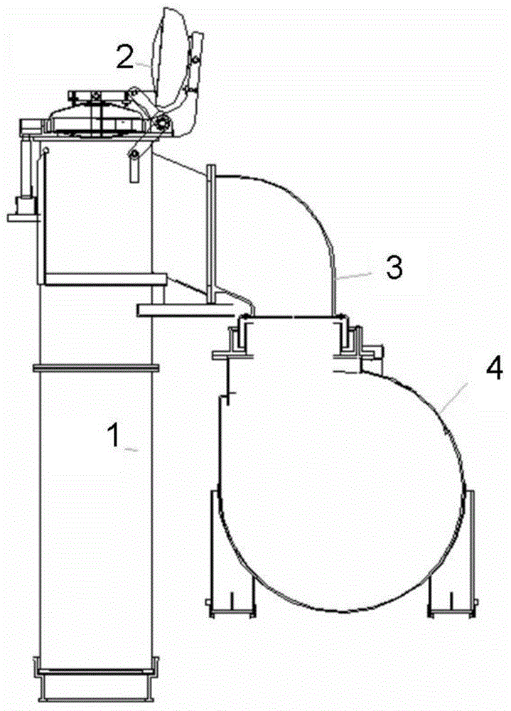 Device and method of adjustment and control of pressure of carbonization chamber in coking process of large-size coke oven