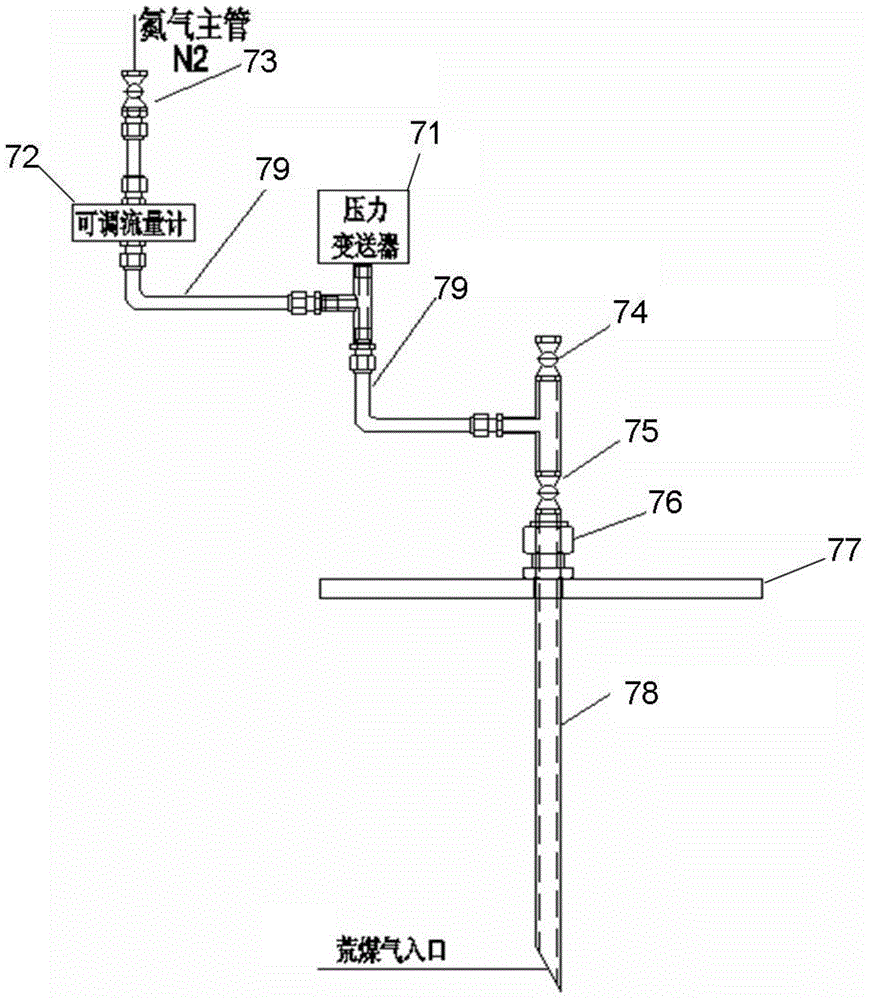 Device and method of adjustment and control of pressure of carbonization chamber in coking process of large-size coke oven