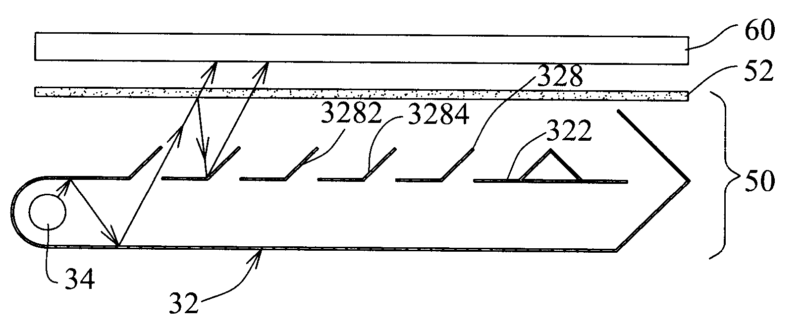 Structure of planar illuminator