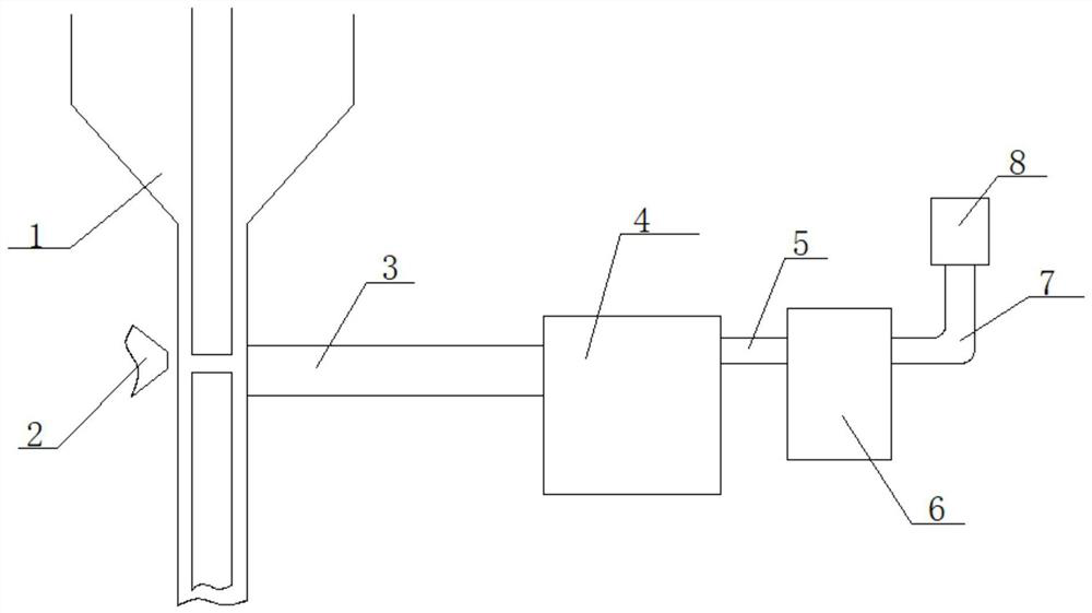 Glass chip collecting device