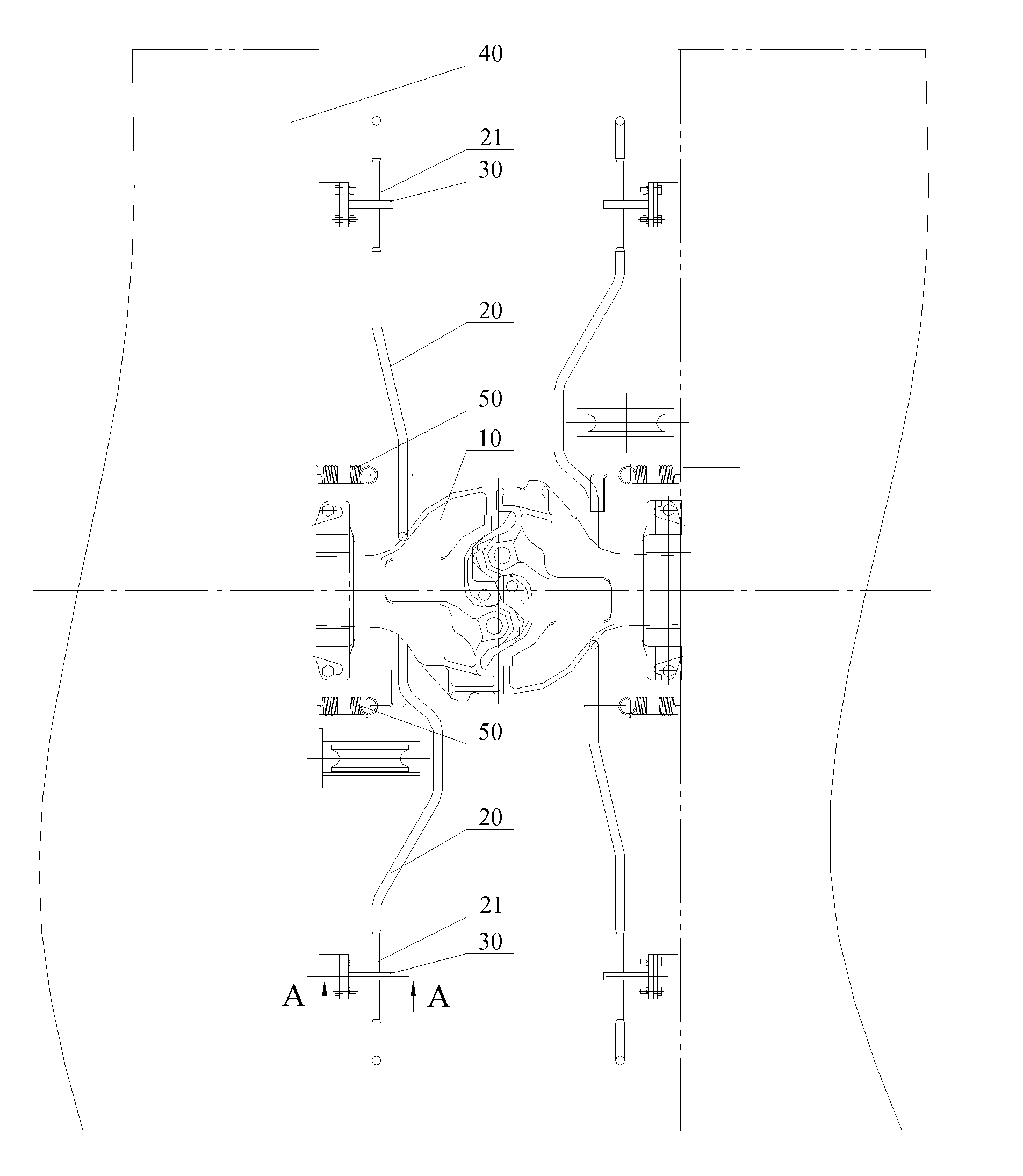 Coupler Draft Gear, Double-Side Operating Coupler and Lower Lockpin Rotation Shaft Assembly