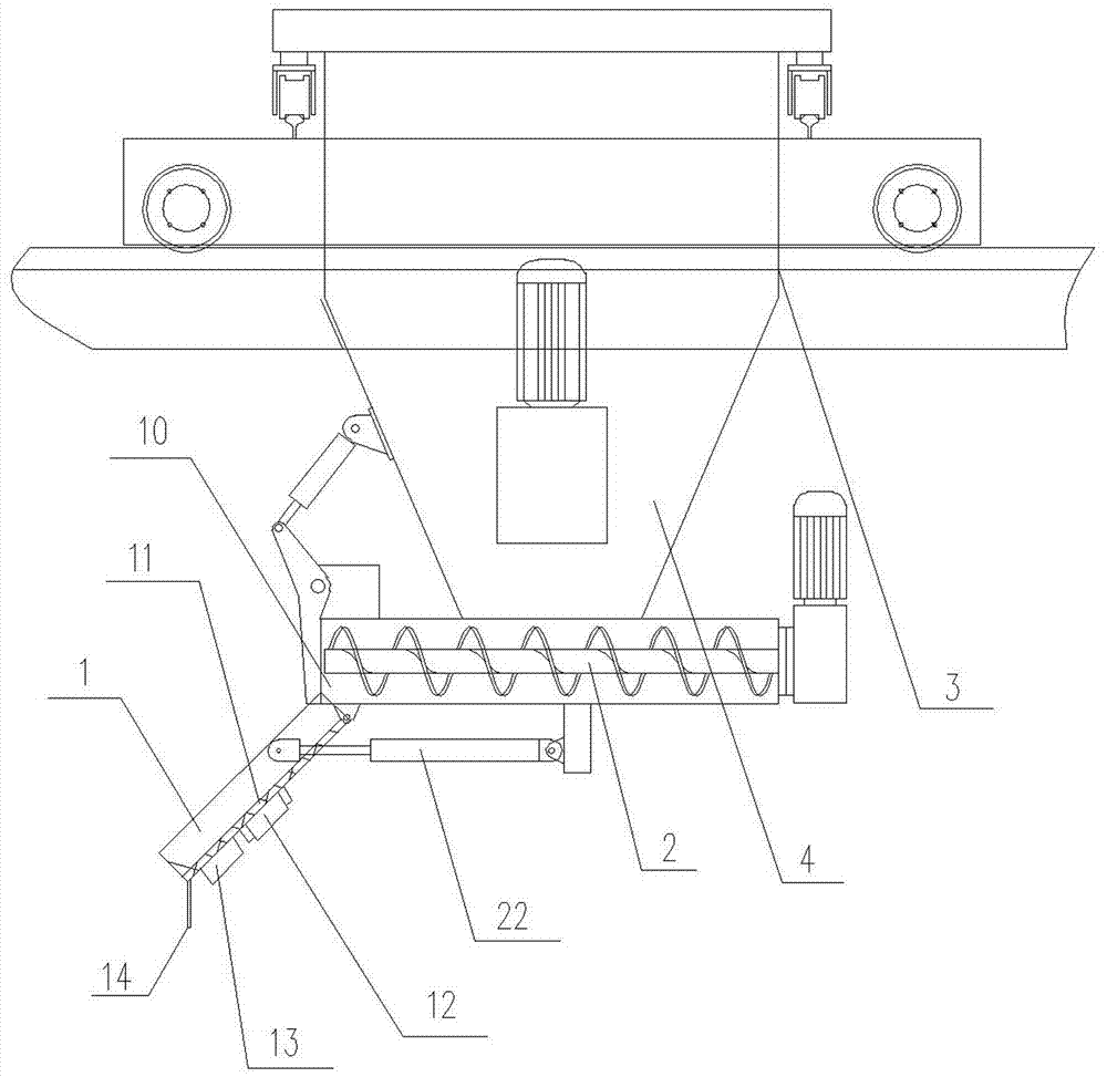 Cloth chute device for cloth machine