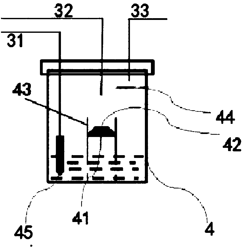 On-line hydrogen supply fuel cell system based on water self-circulation