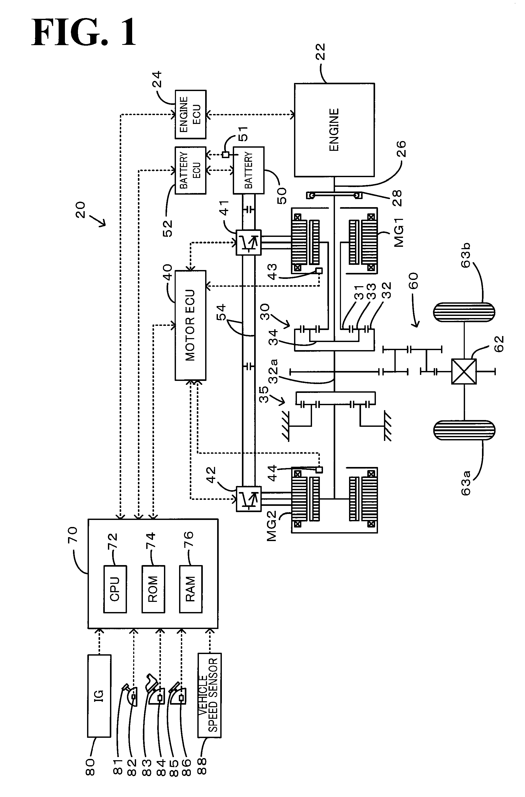 Hybrid vehicle and control method of hybrid vehicle