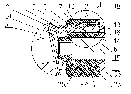 Axial plunger pump return-stroke mechanism