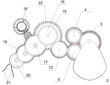 Wave energy power generation device