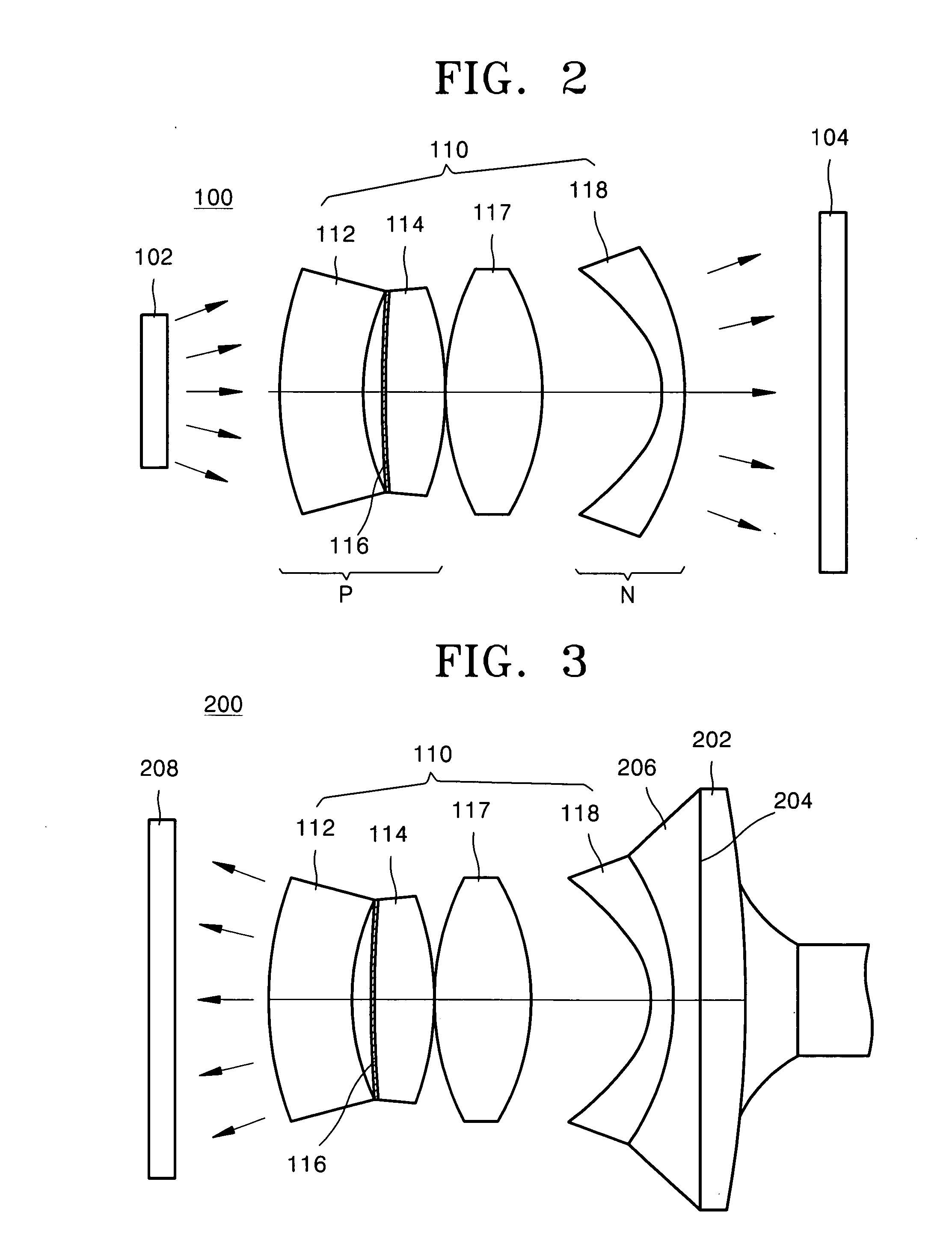 Lens system, and objective lens system and optical projection system using the same