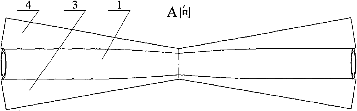 Three-dimensional interposed type medium pool for laser serial beam based on Brillonin amplification