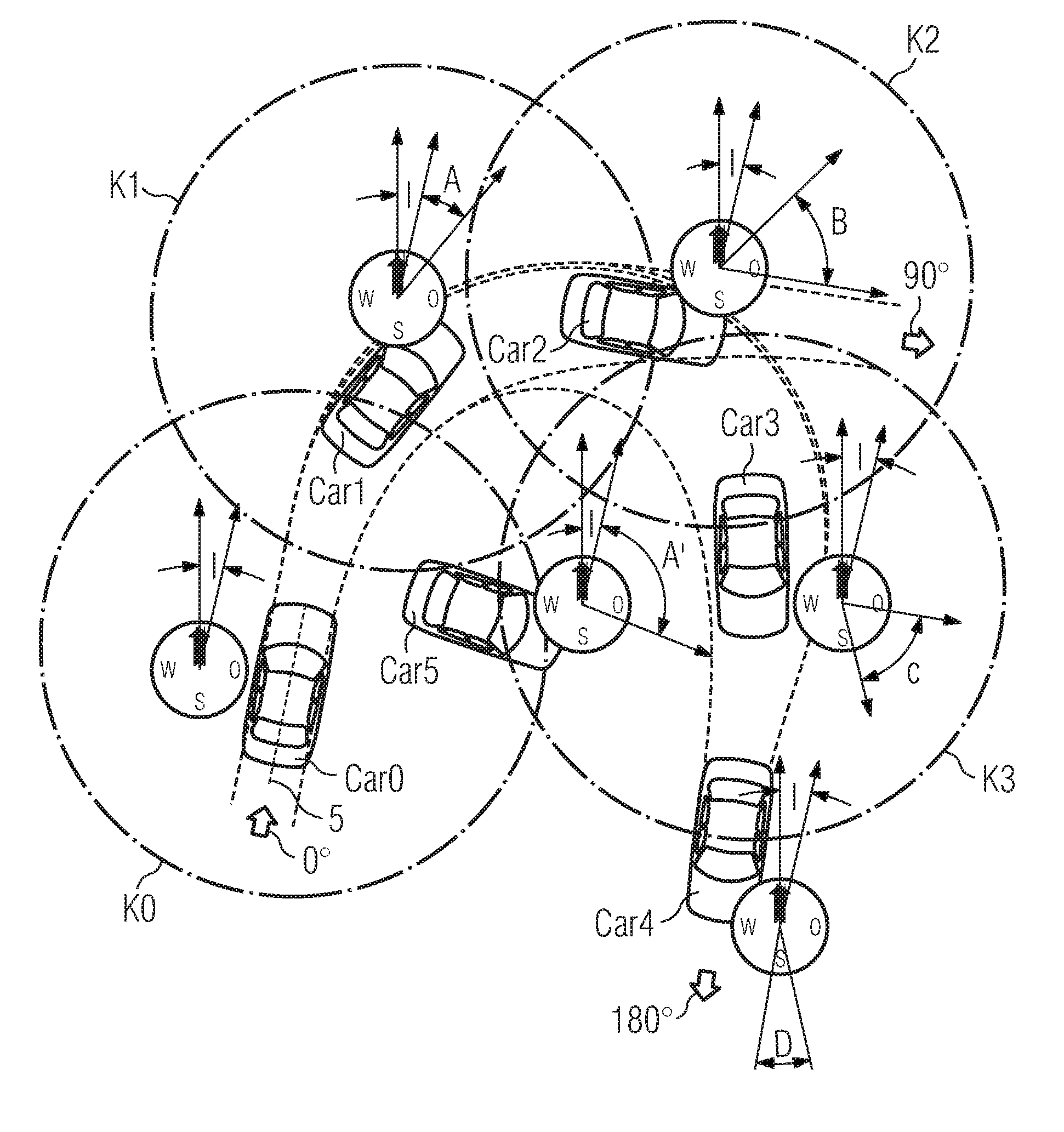 Communication system in a motor vehicle, and method for setting up a wireless ad-hoc radio network