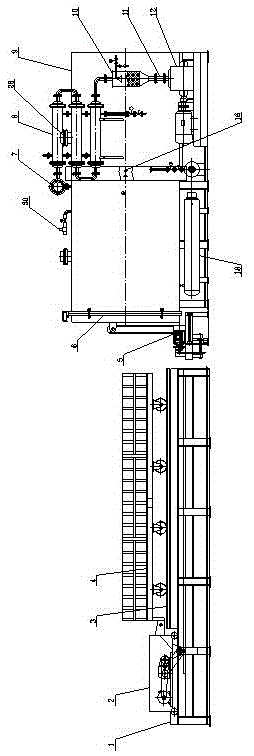 Large-volume vacuum cracking furnace