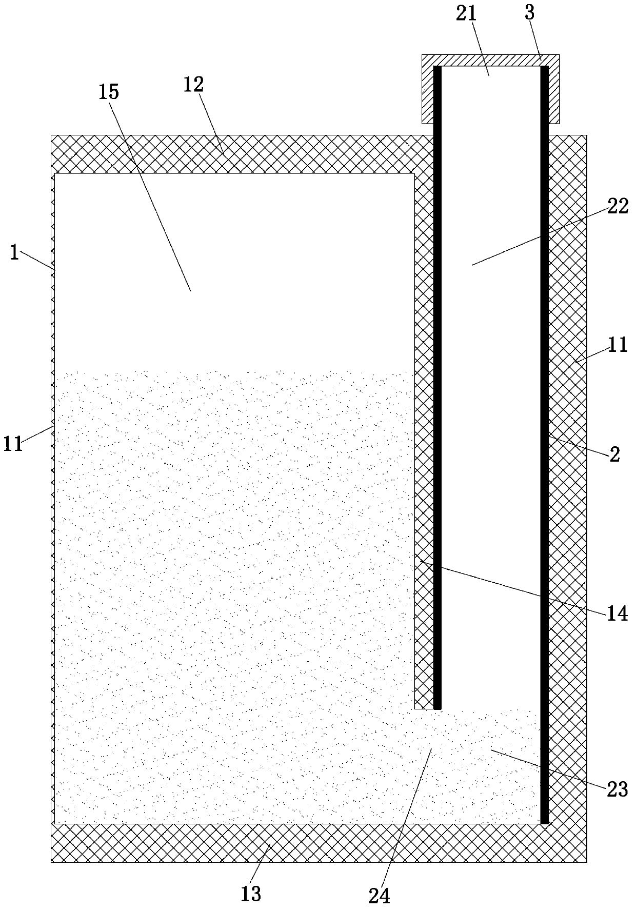 Flexible package container for solid fluid and clamp assembly thereof